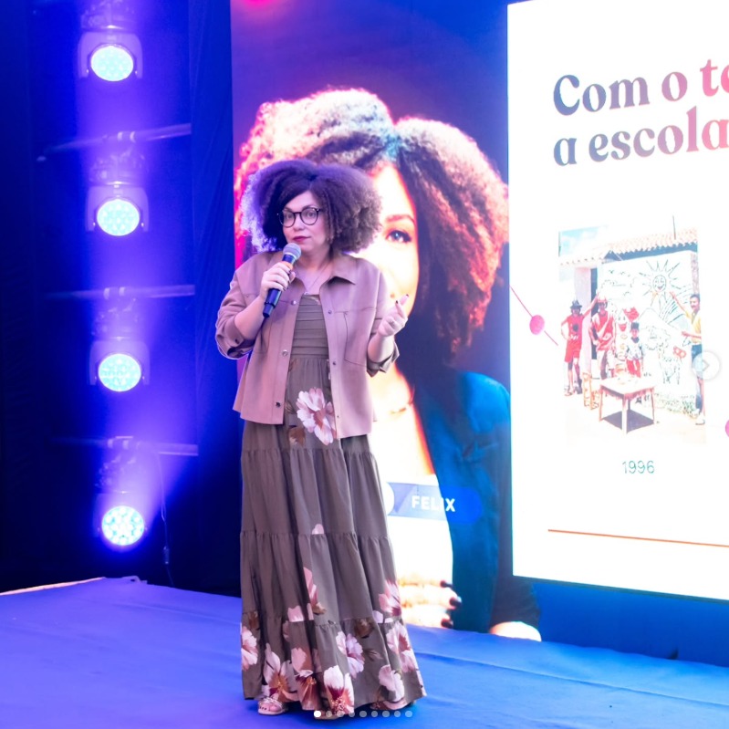 Bruna Félix em evento corporativo