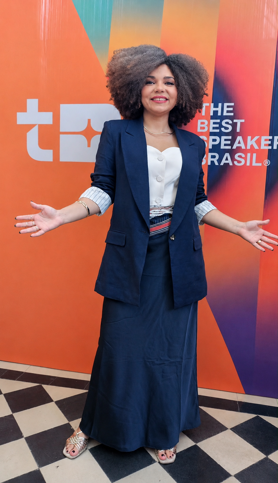 Bruna Félix como finalista do The Best Speaker Brasil